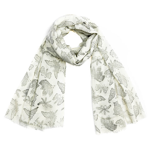 Block Printed Cashmere Scarf - Gartika