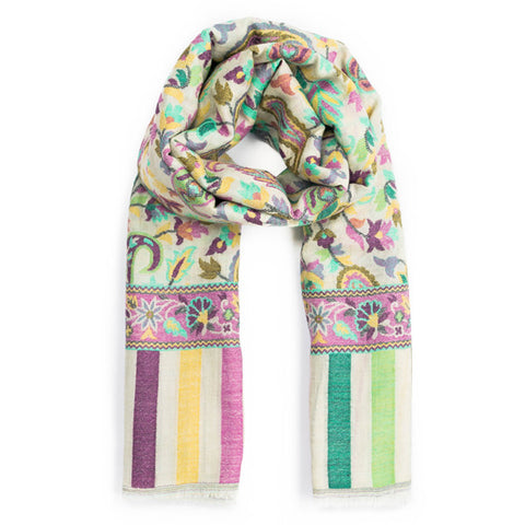 Artisanal Cashmere Scarf - Gartika