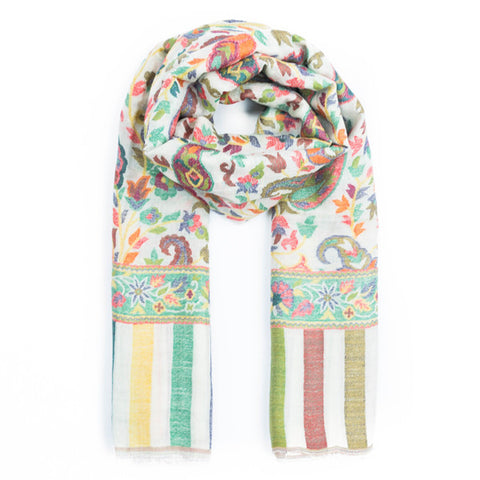 Artisanal Cashmere Scarf - Gartika