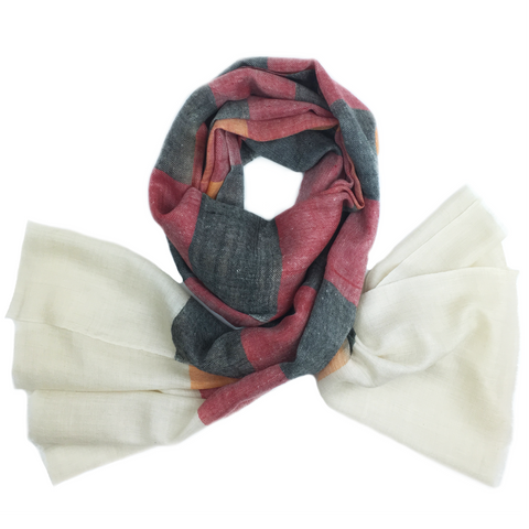 Handwoven Cashmere Scarf - Gartika