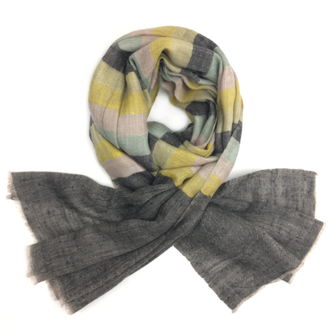 Handwoven Cashmere Scarf - Gartika